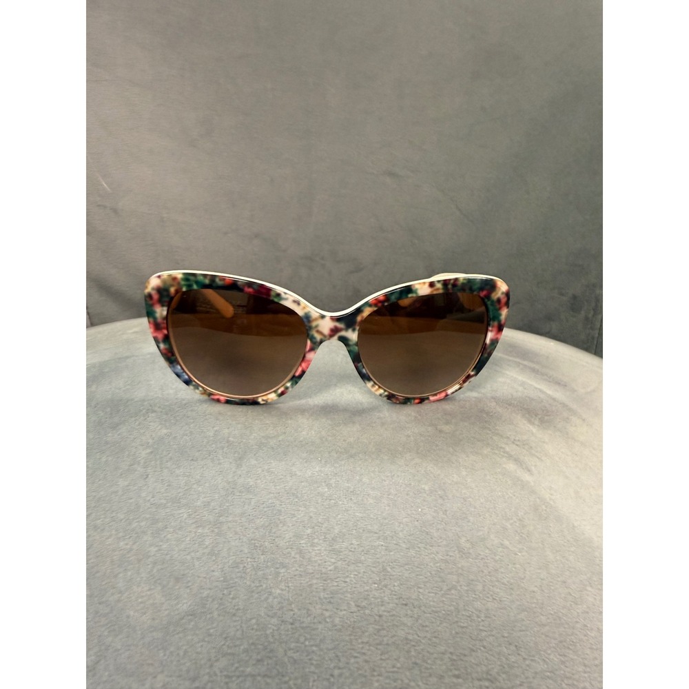 Dolce & Gabbana White & Floral Cat-Eye Sunglasses DG 4189 2780/13 Made in Italy